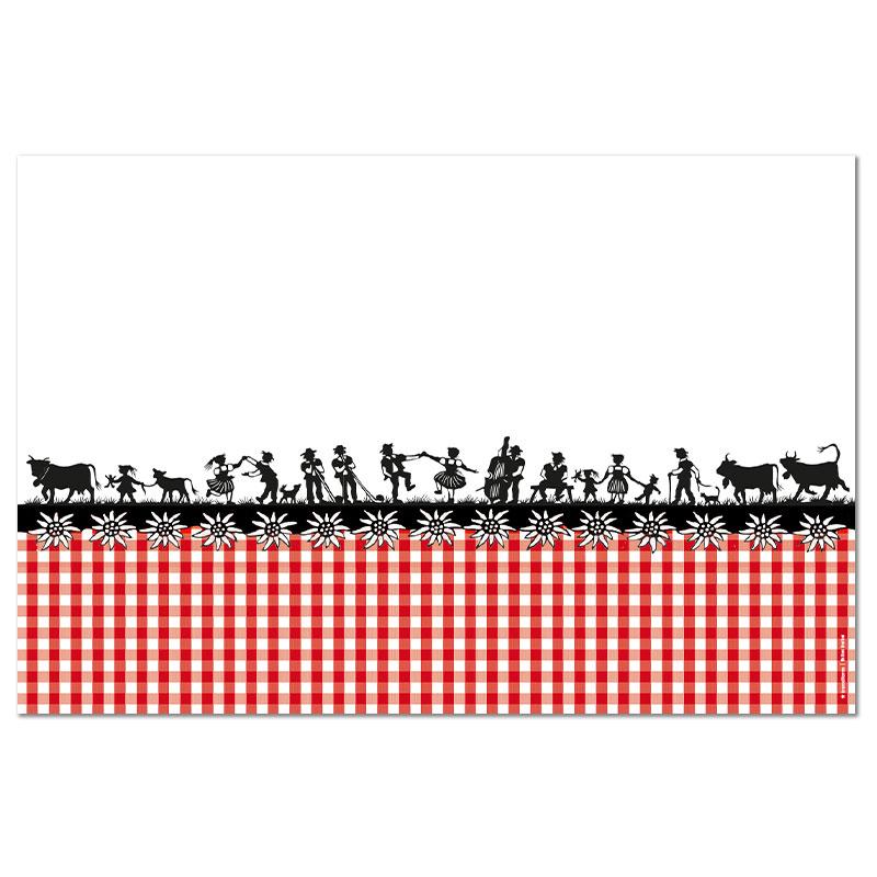 trendform Tischset SWISS VICHY 2 Scherenschnitt Esther Gerber