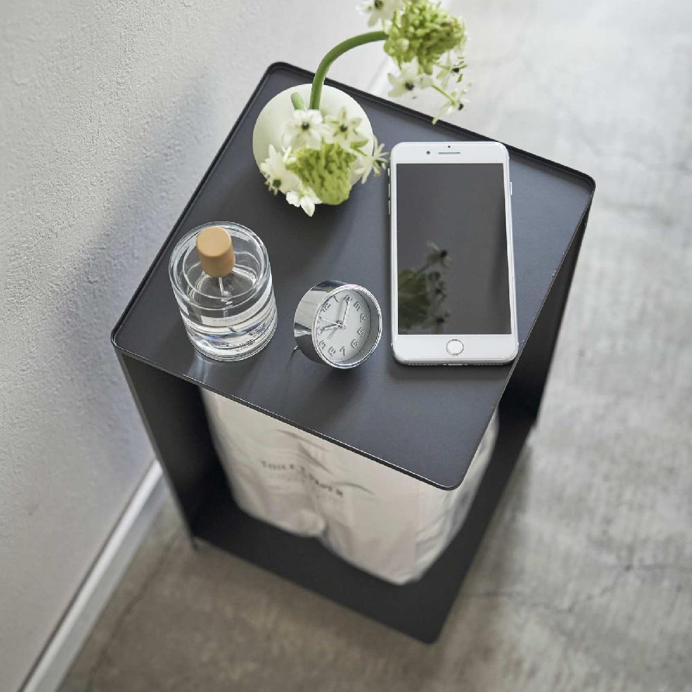 Trendform Toilettenpapieraufbewahrung TOWER Schwarz Mit Rollen