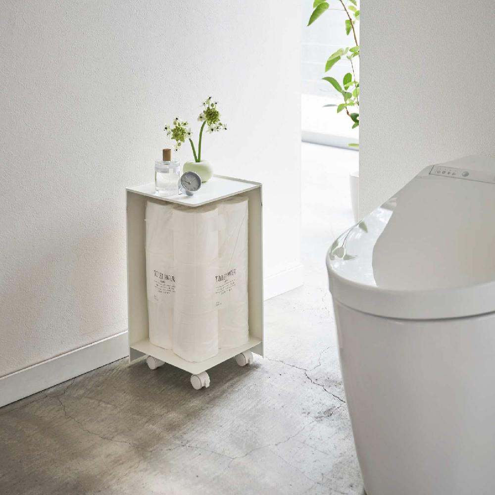 Trendform Toilettenpapieraufbewahrung TOWER Weiss Mit Rollen