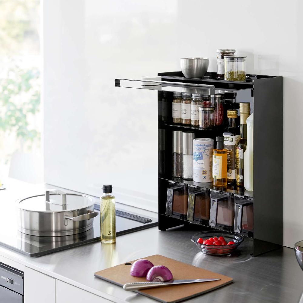 Trendform 3-stöckiges Gewürzregal TOWER Schwarz