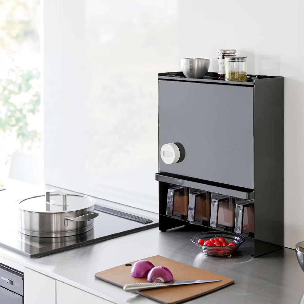 Trendform 3-stöckiges Gewürzregal TOWER Schwarz