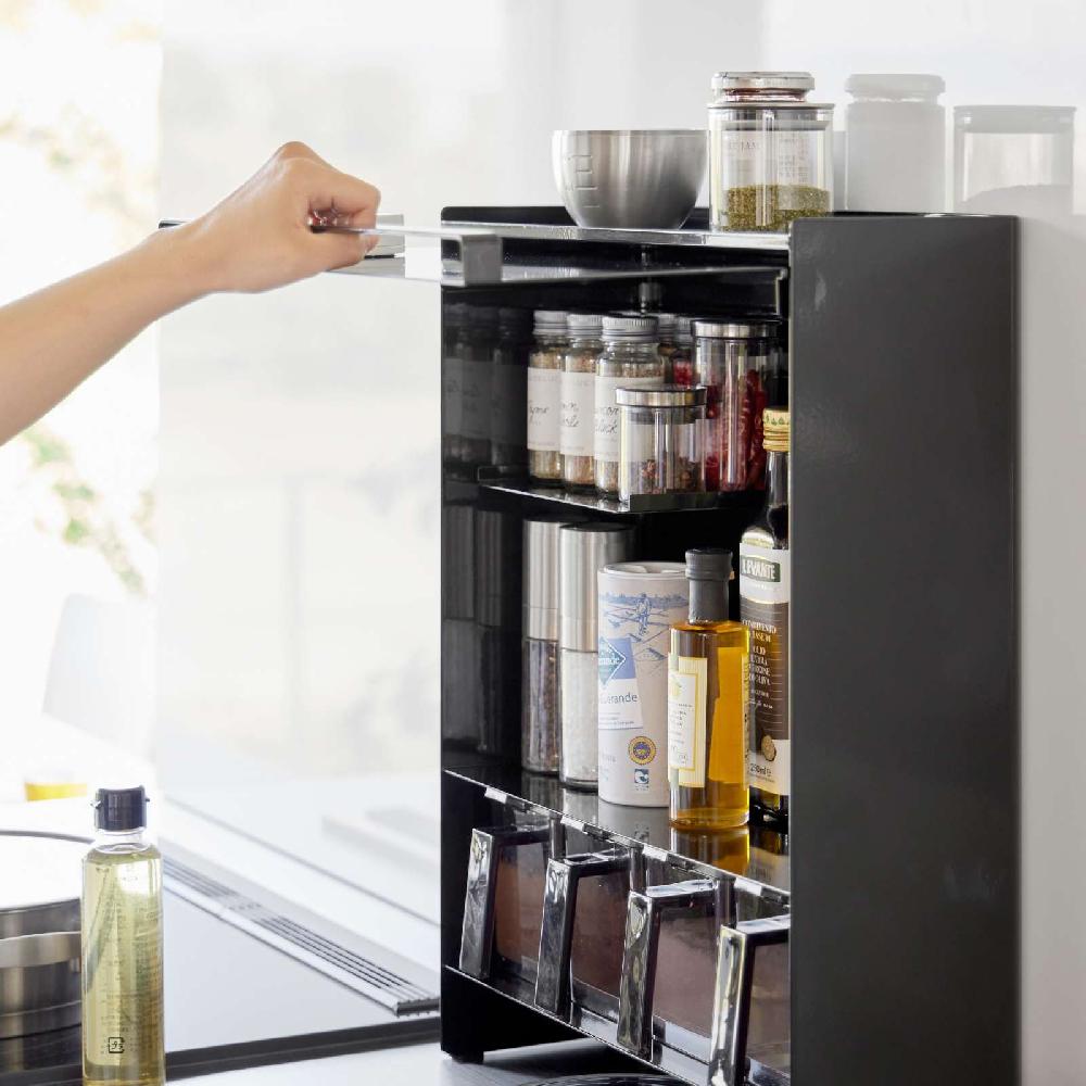 Trendform 3-stöckiges Gewürzregal TOWER Schwarz