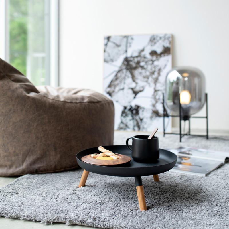 Trendform Ablage/Tablett Mit Füssen PLAIN Schwarz