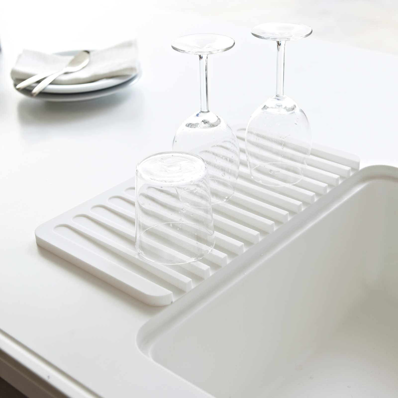 Trendform Abtropfmatte Aus Silikon FLOW Weiss