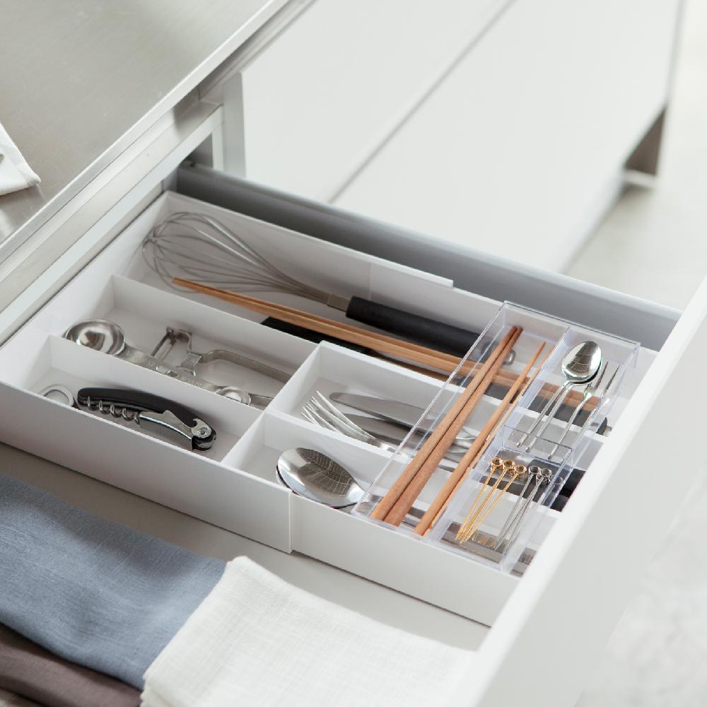 Trendform Ausziehbarer Besteckkasten TOWER Weiss