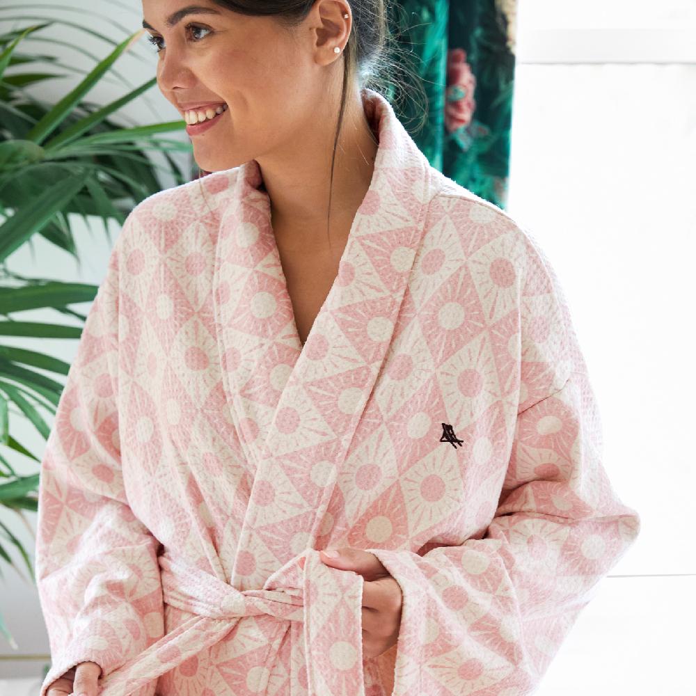 Trendform Bath Robe Waffle DIAMOND PINK