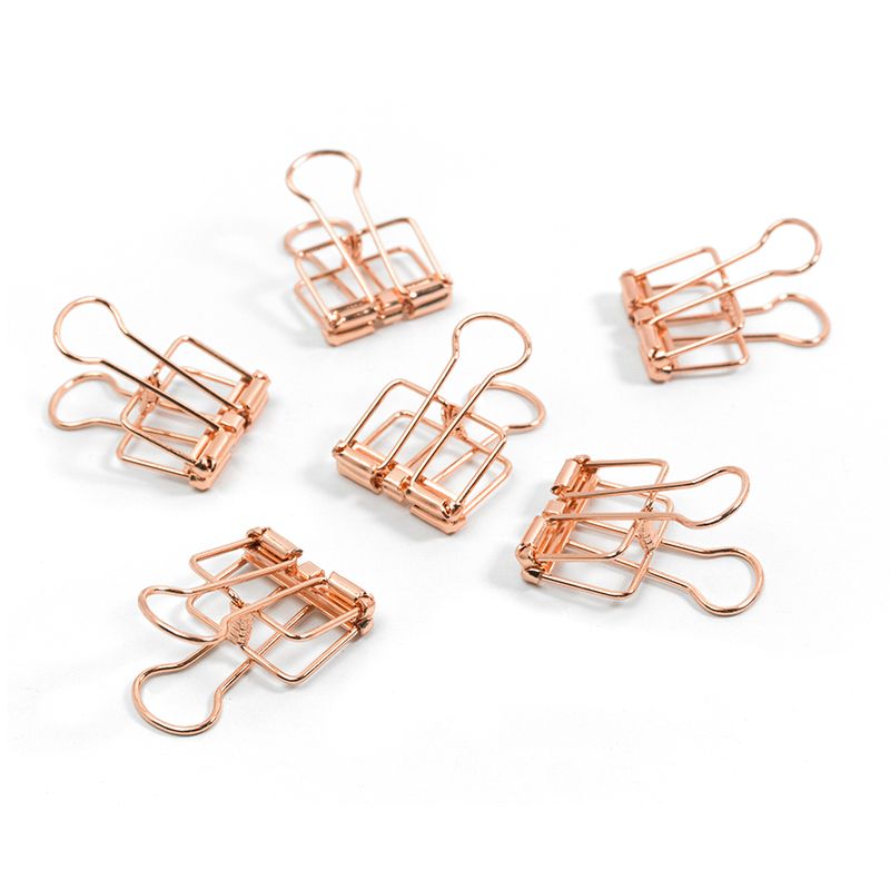 trendform BINDER CLIPS 19 mm 6er Set kupfer