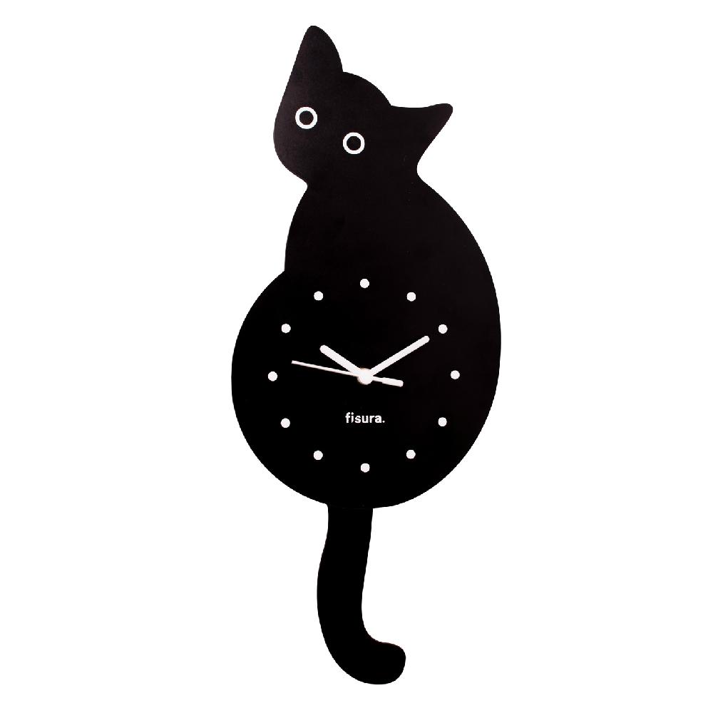 trendform CAT CLOCK - black