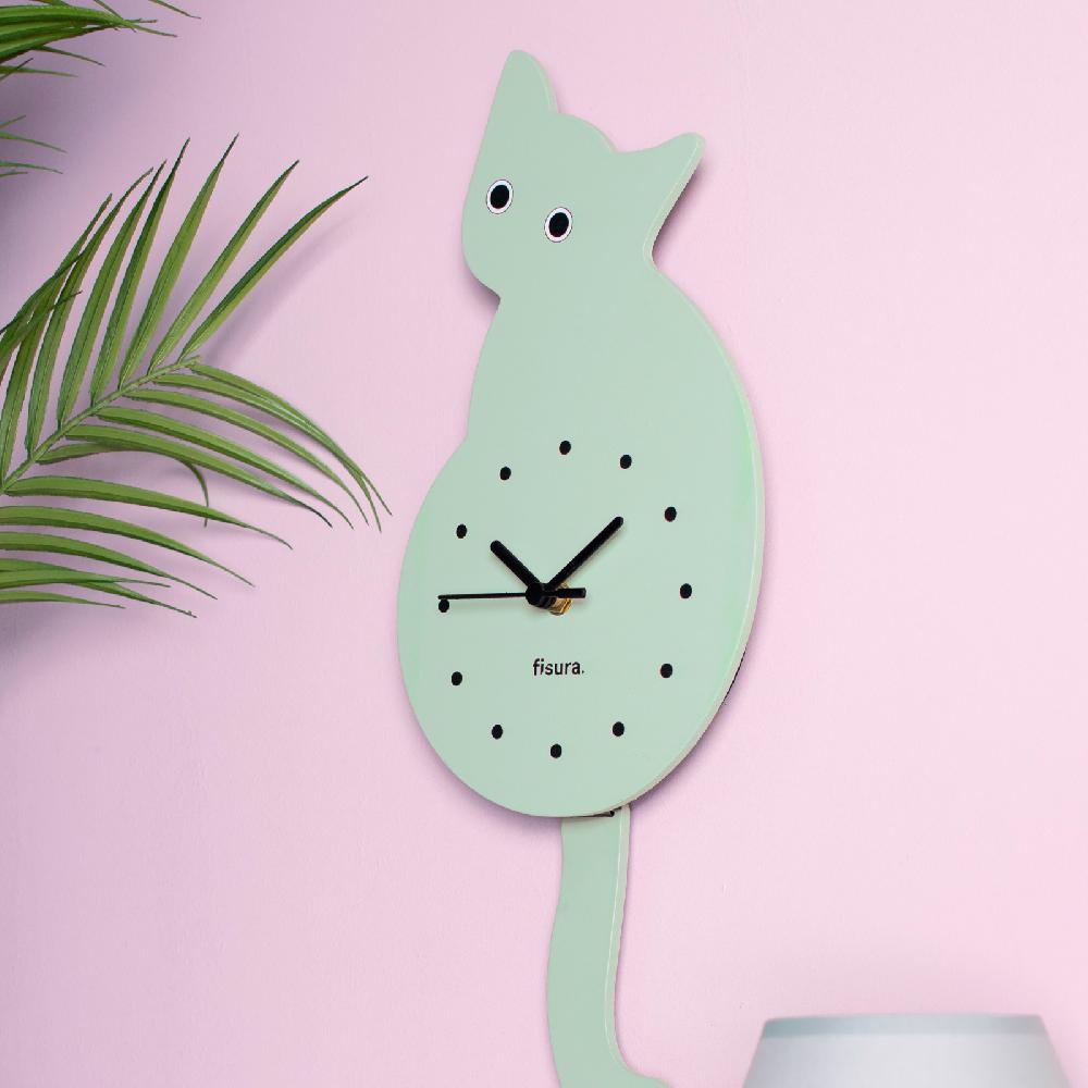 Trendform CAT CLOCK - Mint