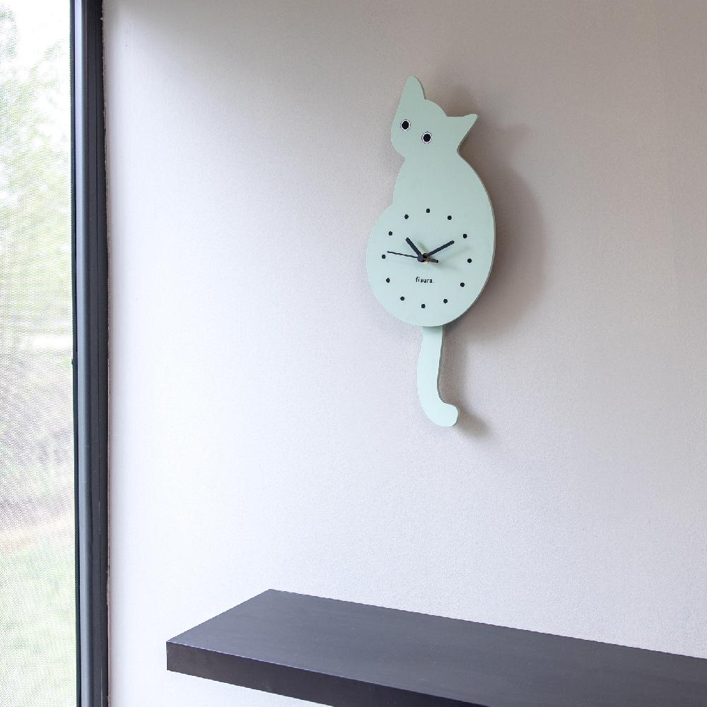 Trendform CAT CLOCK - Mint