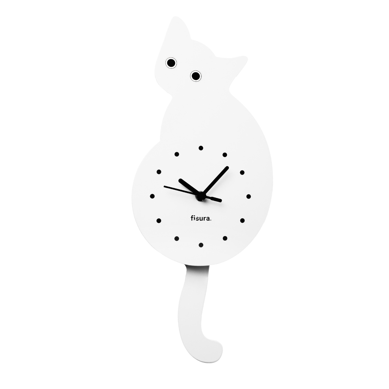 trendform CAT CLOCK white