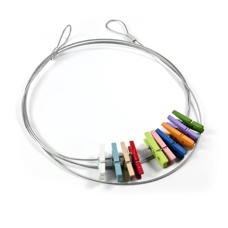 Trendform Clipkette KOLOR KLIP 10 Klammern / 150 Cm