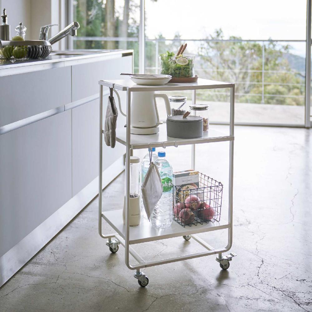 Trendform Dreistufiger Wagon Mit Griff TOWER Weiss