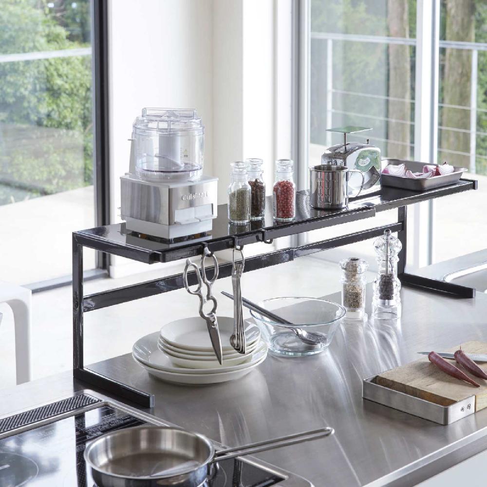 Trendform Erweiterbares Küchenregal TOWER Schwarz