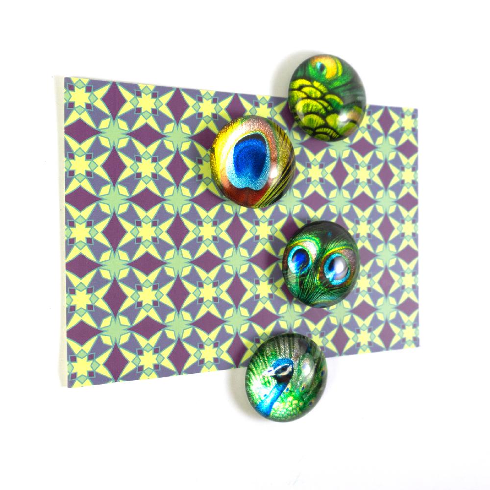 Trendform EYE-Magnete PEACOCK 4er Set