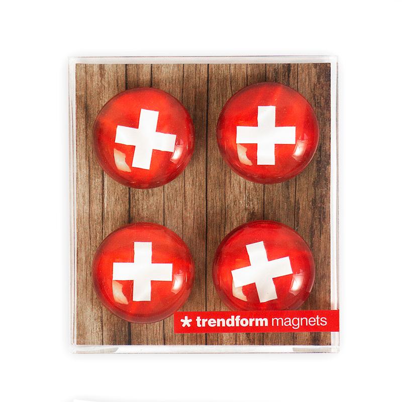 Trendform EYE-Magnete SWISS CROSS 4er Set