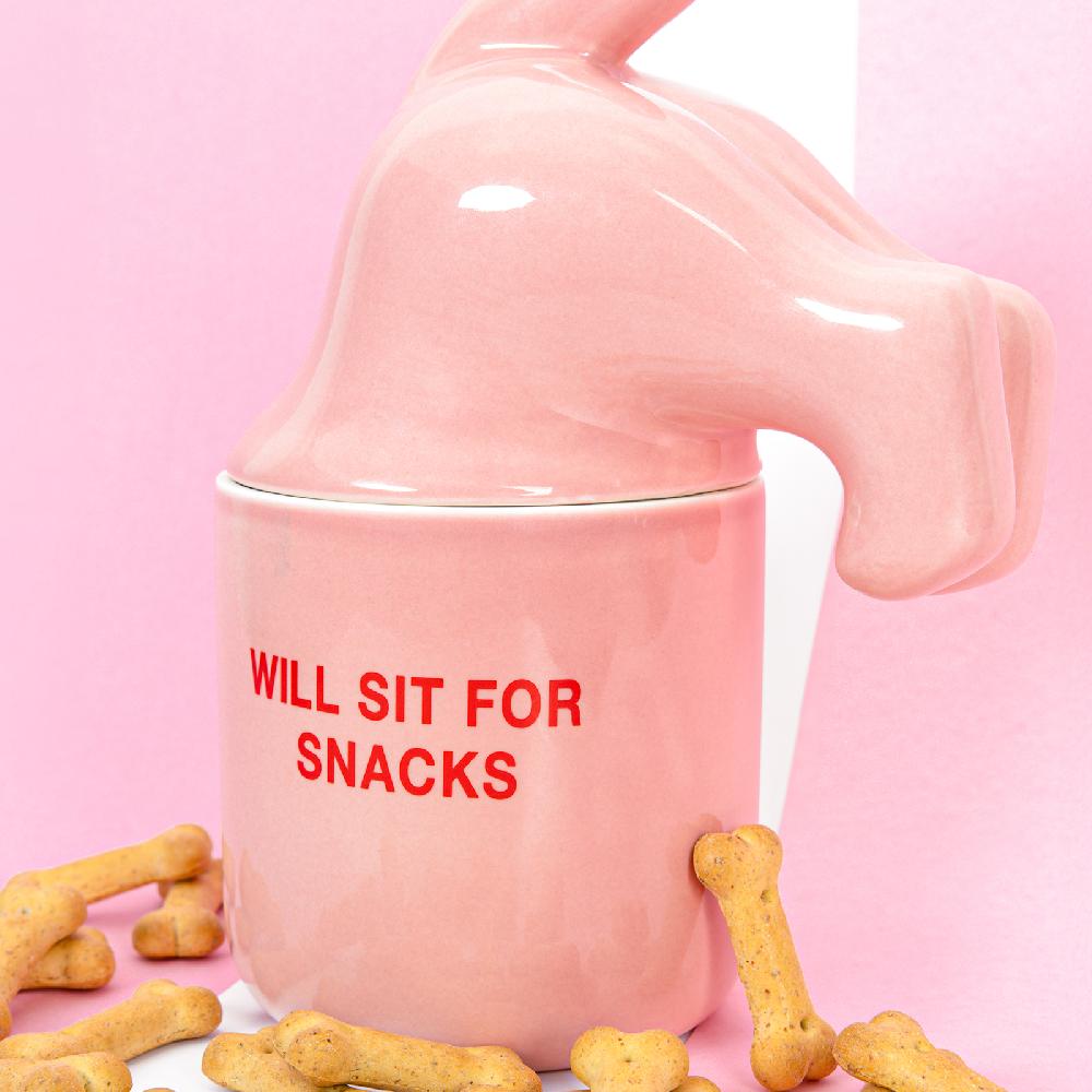 Trendform Futternapf Will Sit For Snacks Pink