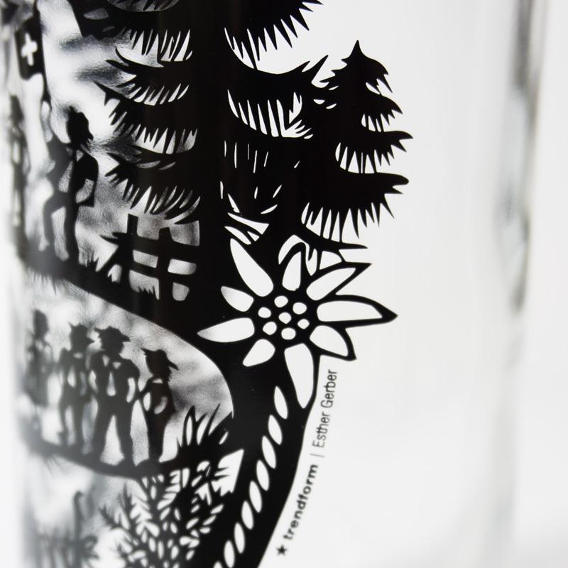 Trendform Glasflasche 1L SWISS TRADITION