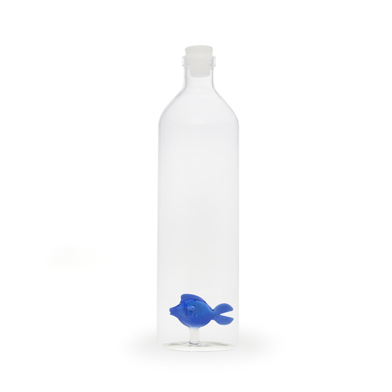 Trendform Glasflasche BLUE FISH 1.2 L Borosilicate