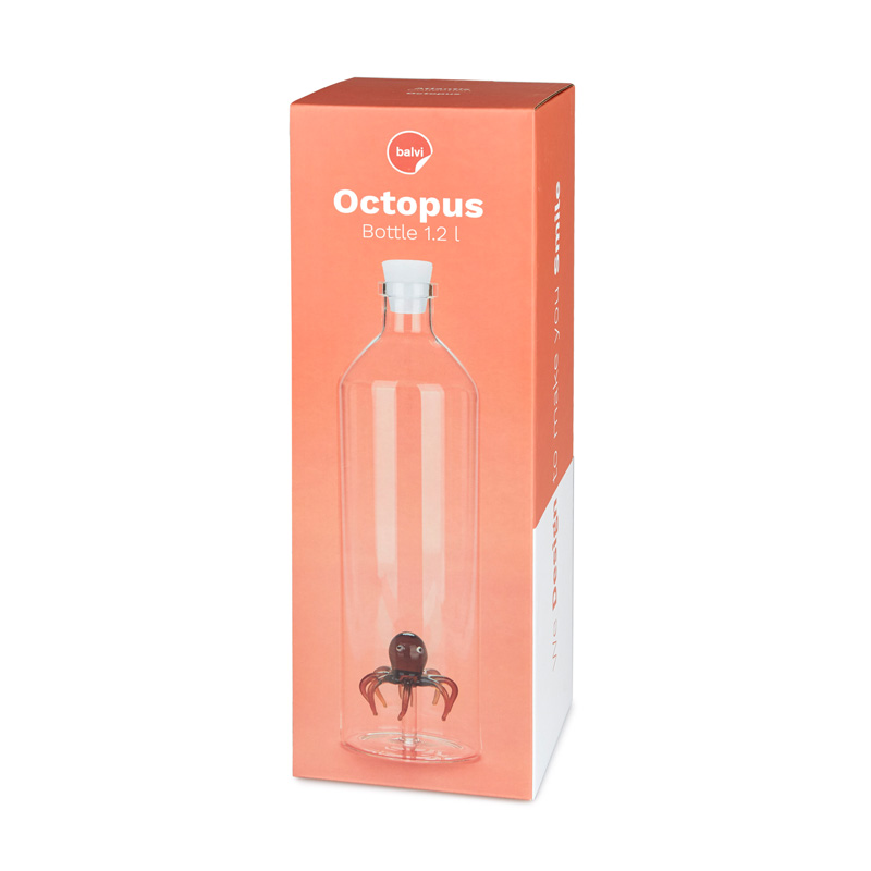 Trendform Glasflasche OCTOPUS 1.2 L Borosilicate