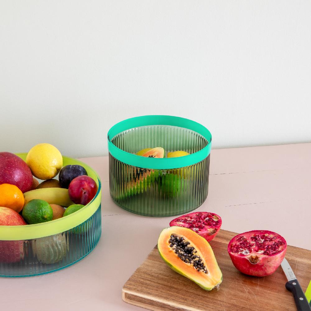 Trendform Glasschale Groove L Blue