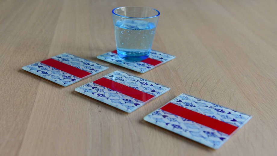 Trendform Glasuntersetzer 4er Set Fish