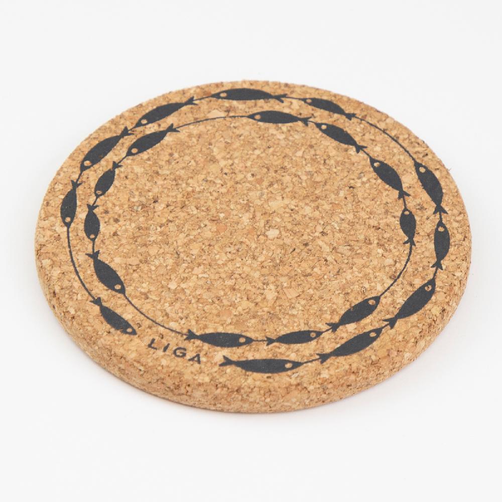 Trendform Glasuntersetzer CORK FISH ON A LINE