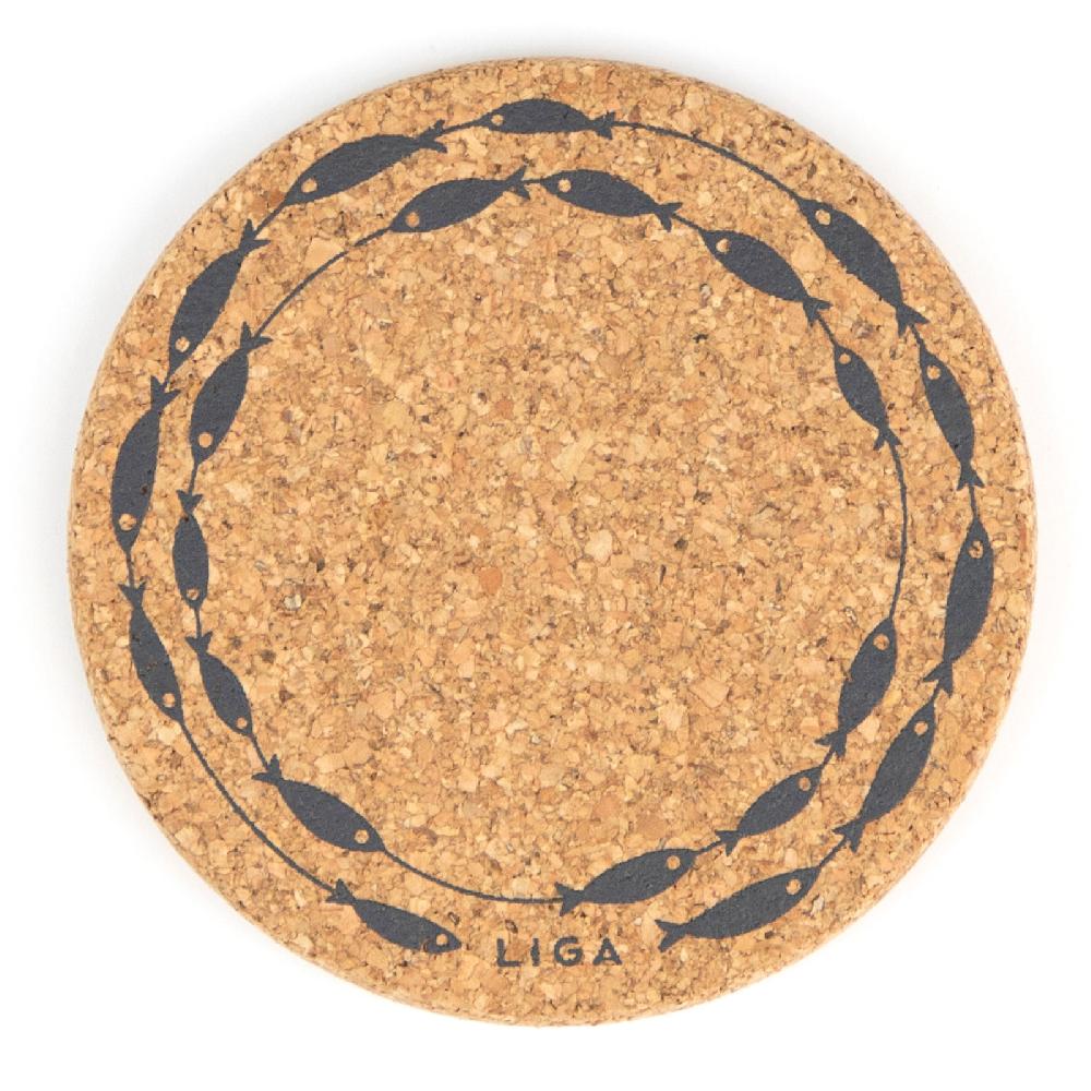Trendform Glasuntersetzer CORK FISH ON A LINE