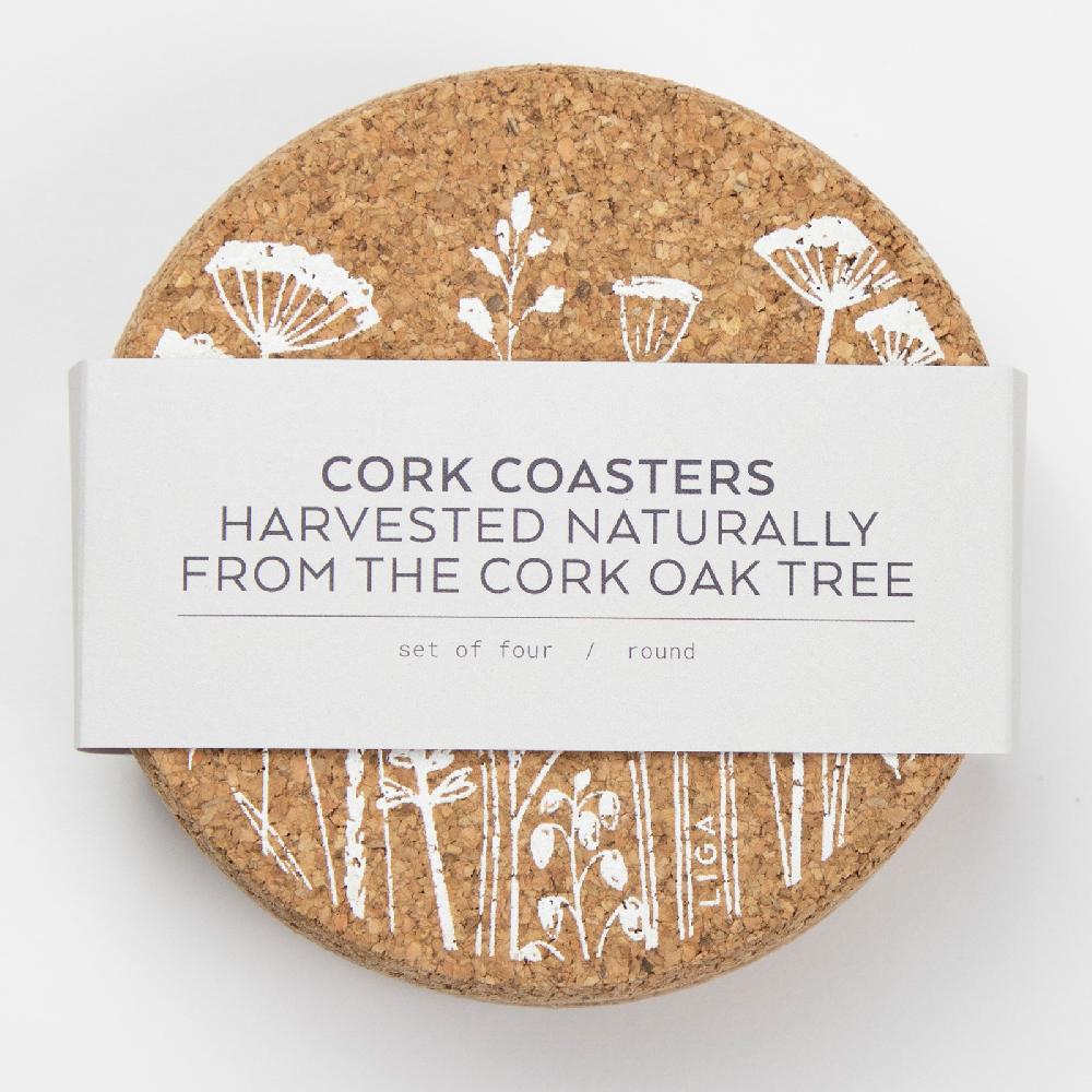 Trendform Glasuntersetzer CORK FLOWERS