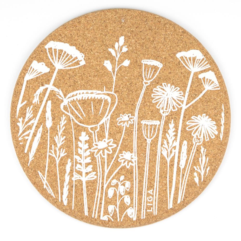 trendform Glasuntersetzer CORK FLOWERS