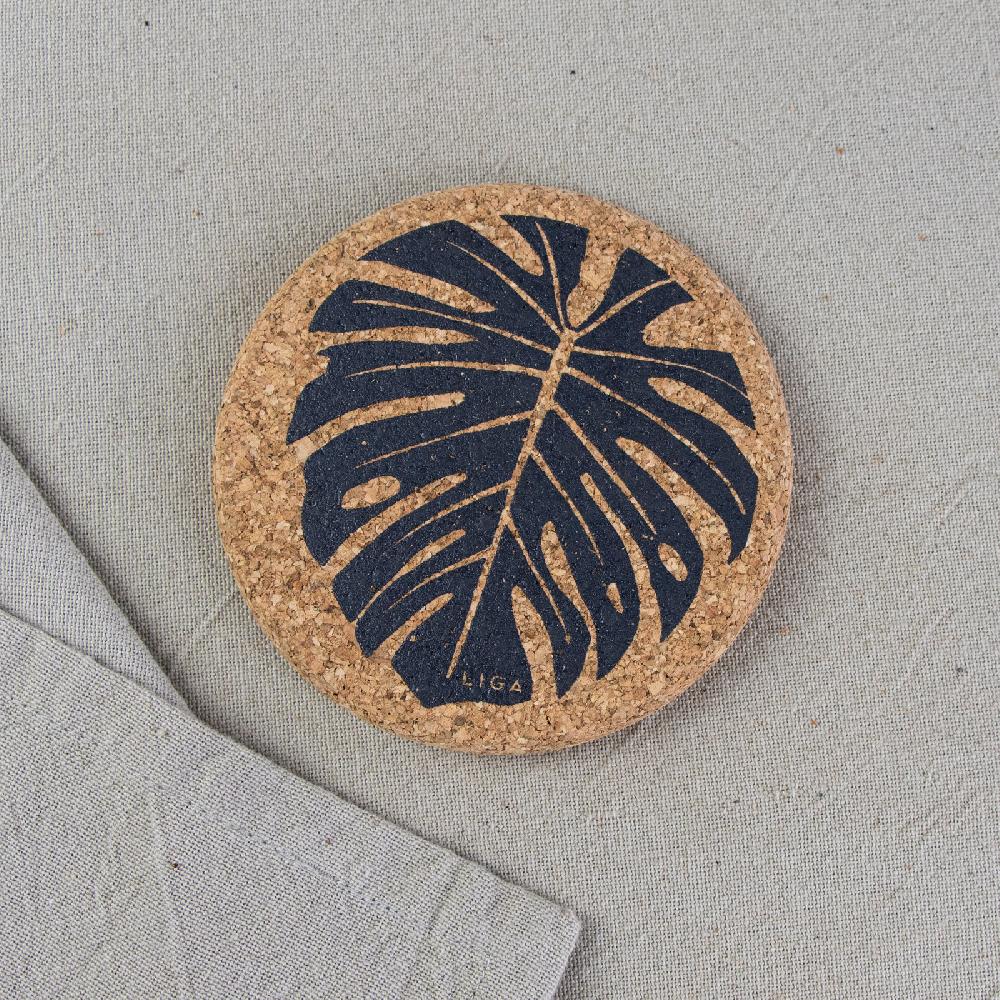 Trendform Glasuntersetzer CORK MONSTERA