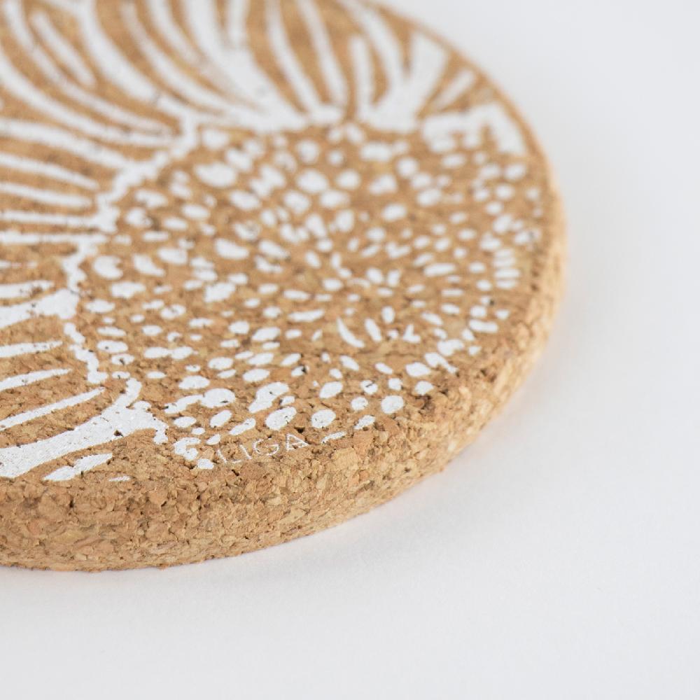 Trendform Glasuntersetzer CORK SUNFLOWER