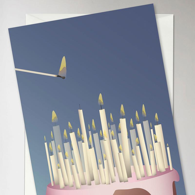 Trendform Greeting Card Cake With Candles