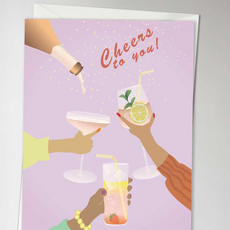 Trendform Greeting Card Cheers To You
