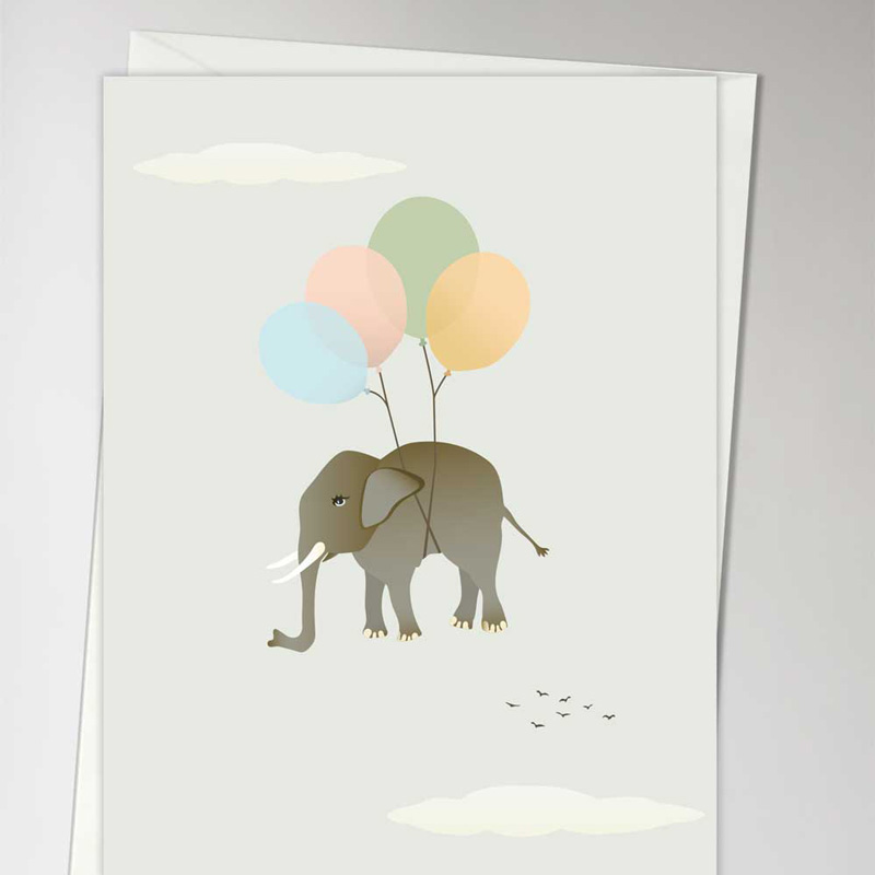 Trendform Greeting Card Flying Elephant