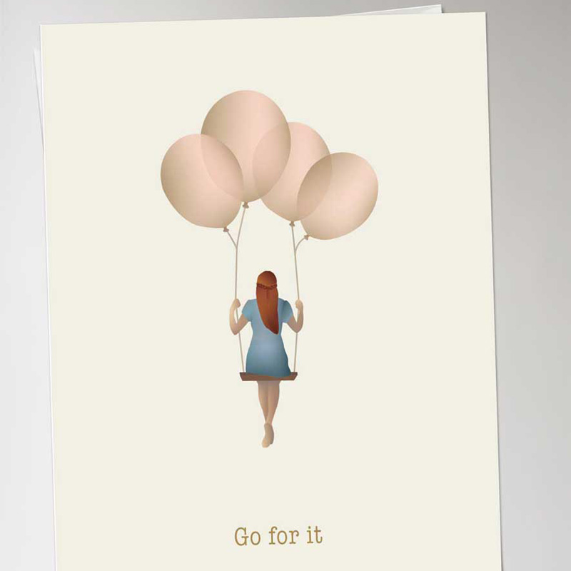 Trendform Greeting Card Go For It Balloon Dream