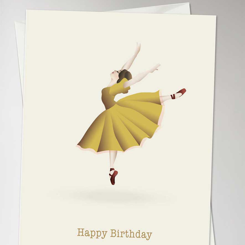 Trendform Greeting Card Happy Birthday Ballerina