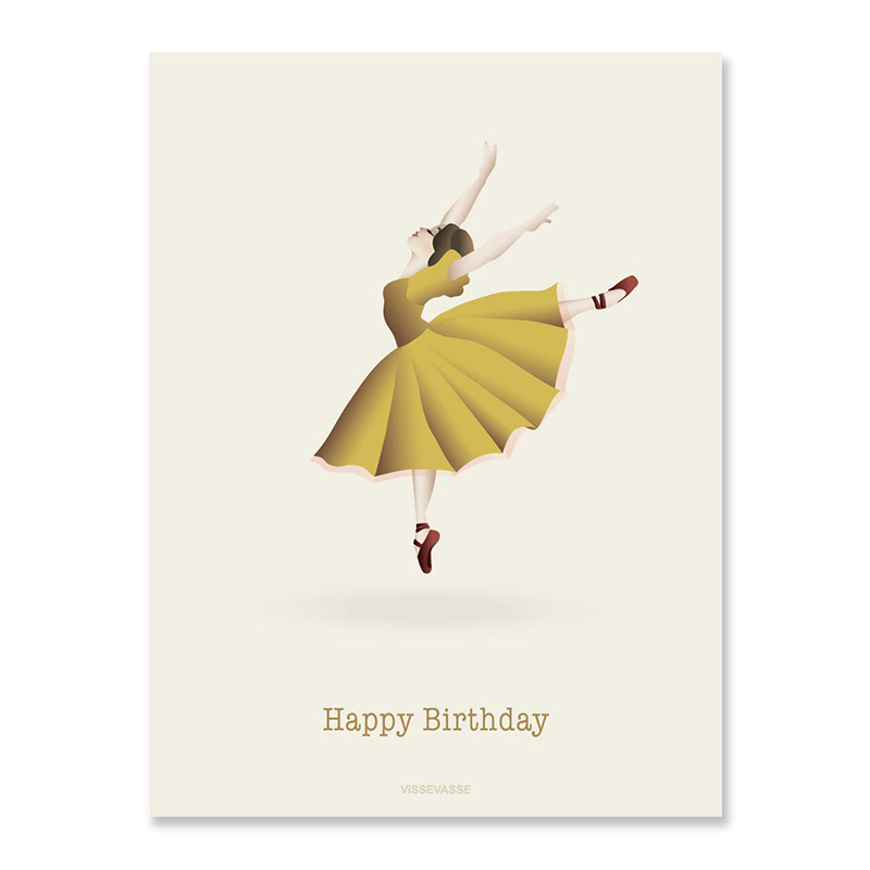 trendform Greeting card Happy birthday ballerina