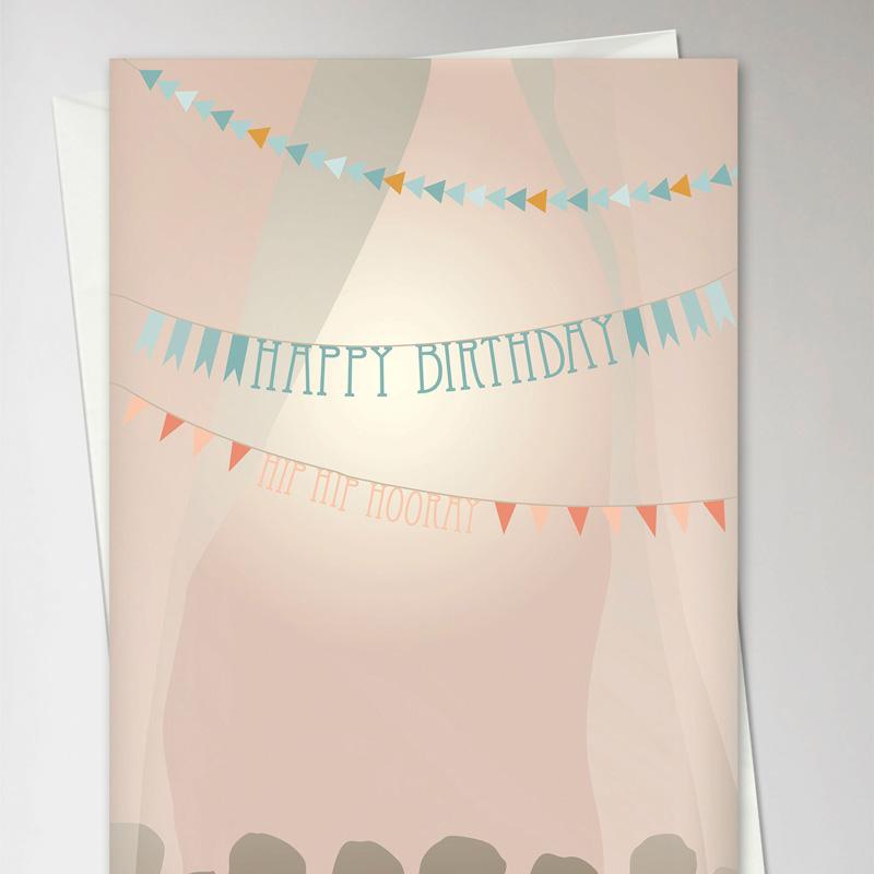 Trendform Greeting Card Happy Birthday Garlands