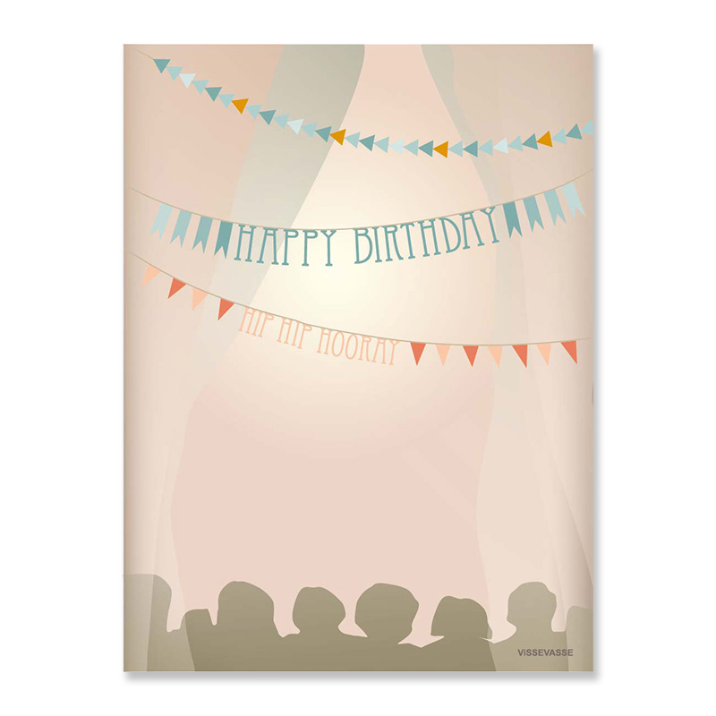 trendform Greeting card Happy birthday garlands