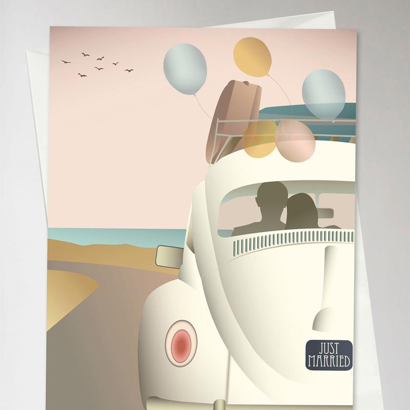 Trendform Greeting Card Just Married