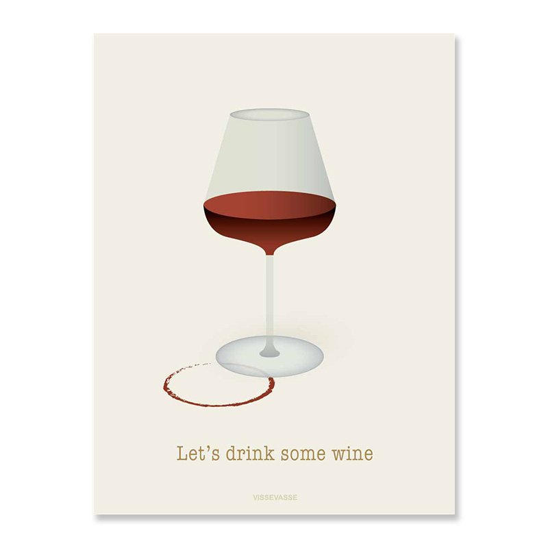 Trendform Greeting Card Let's Drink Some Wine