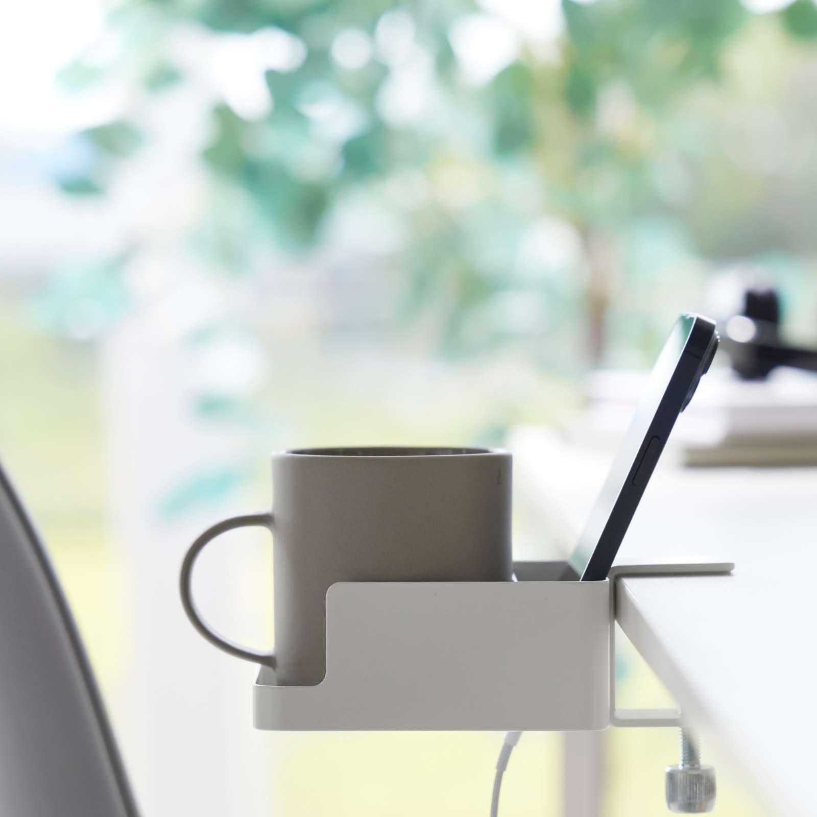 Trendform Handy- & Getränke-Klemm-Halter TOWER Weiss