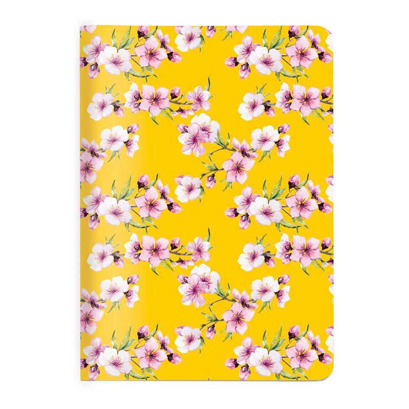 trendform Heft A6 BLÜTEN gelb kariert