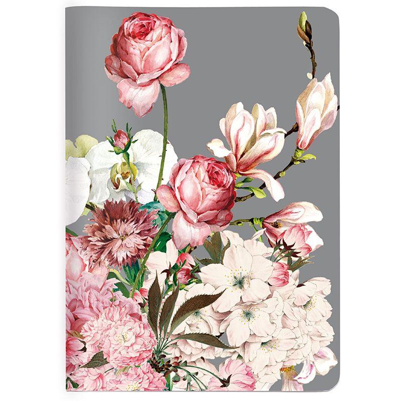 trendform Heft A6 BOQUET rose kariert