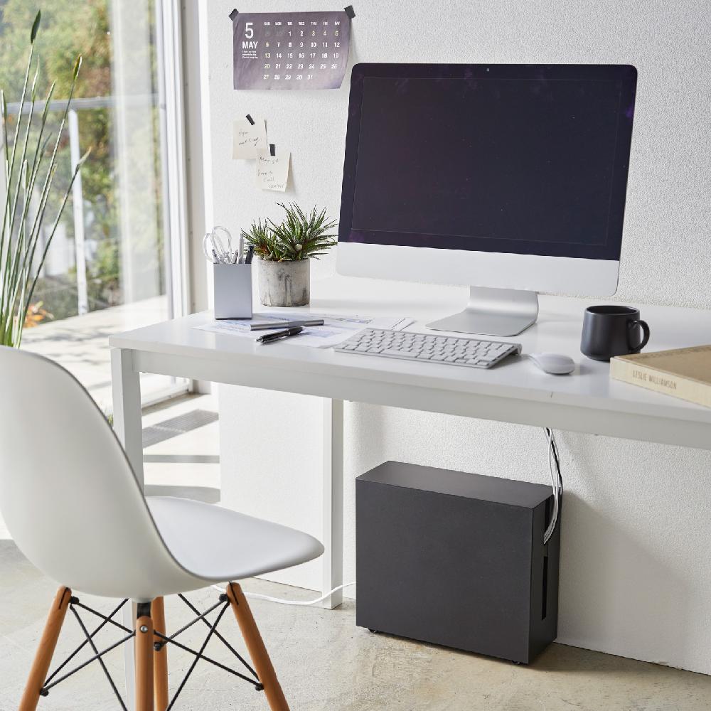 Trendform Kabelbox Mit Rollen TOWER Schwarz