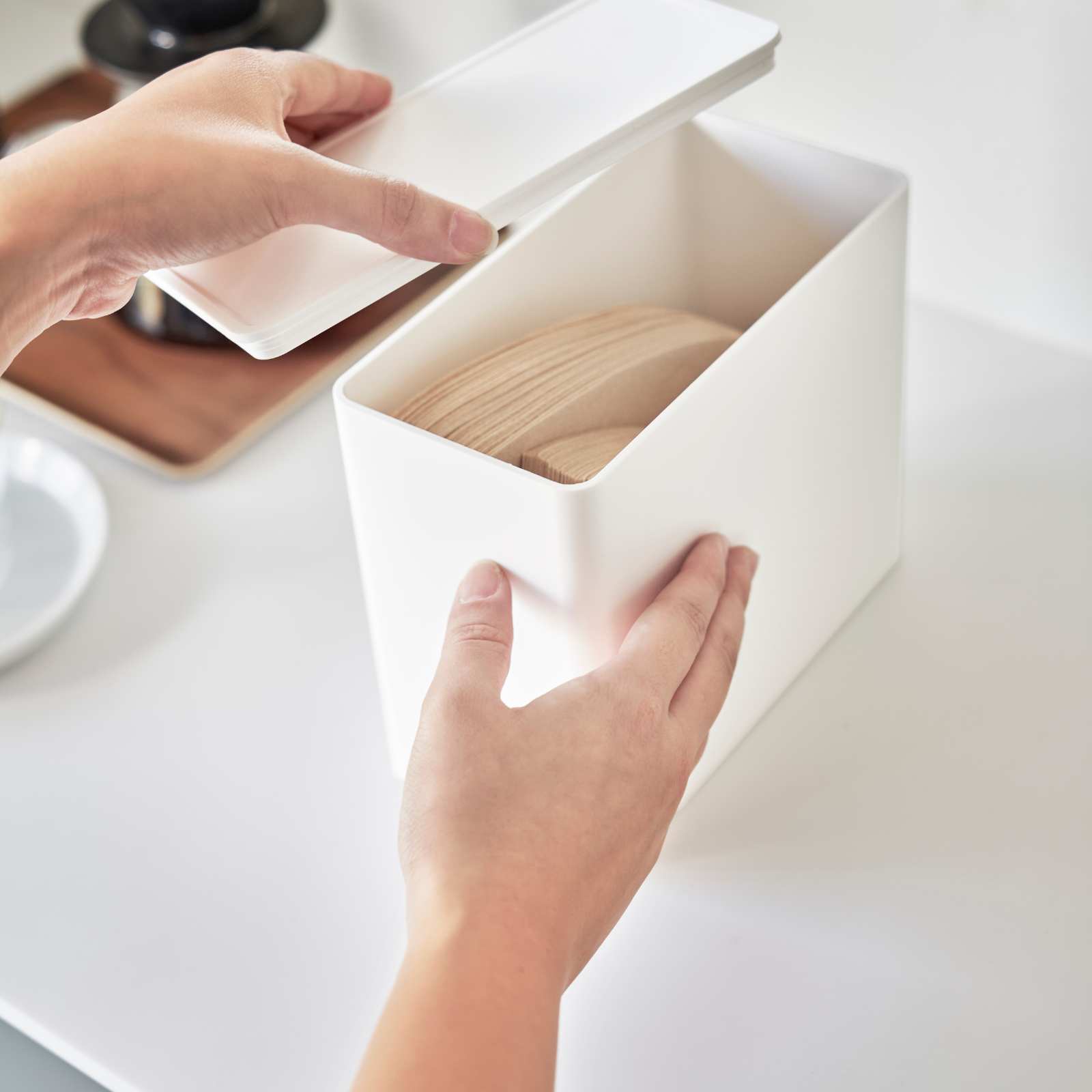 Trendform Kaffeefilterbox TOWER Weiss
