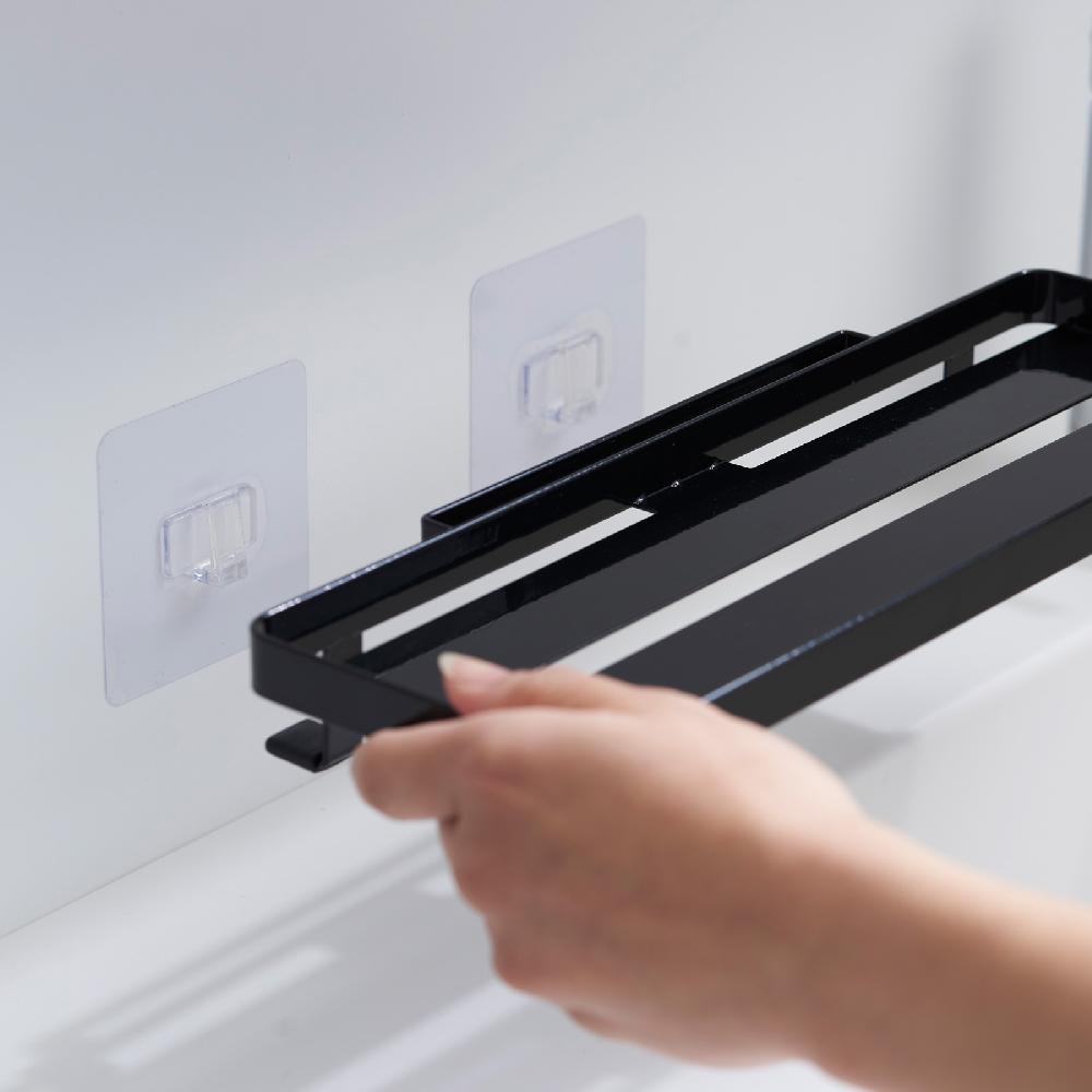 Trendform Klebehaken-Sanitärhalter TOWER Schwarz