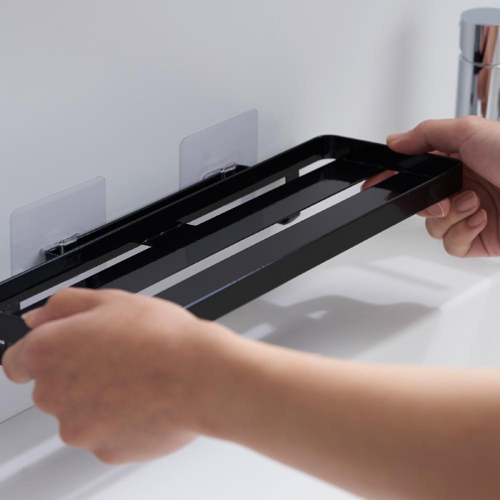 Trendform Klebehaken-Sanitärhalter TOWER Schwarz