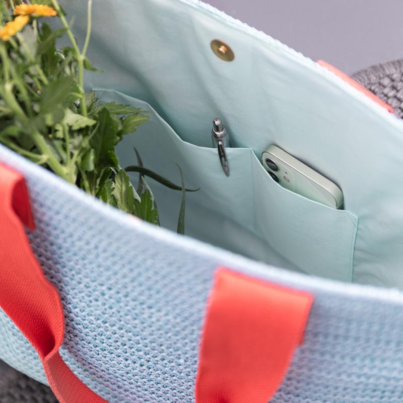 Trendform Korbtasche Pale Blue